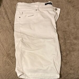 Lee White Jean Shorts